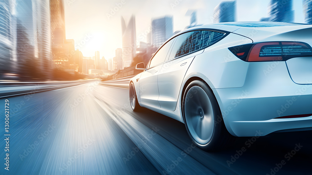 Obraz premium car in motion
