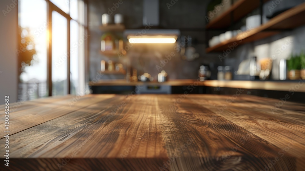 Rustic Wooden Tabletop in a Modern Kitchen: A Perfect Blend of Warmth and Style Rustic Wooden Tabletop in a Modern Kitchen: A Perfect Blend of Warmth and Style