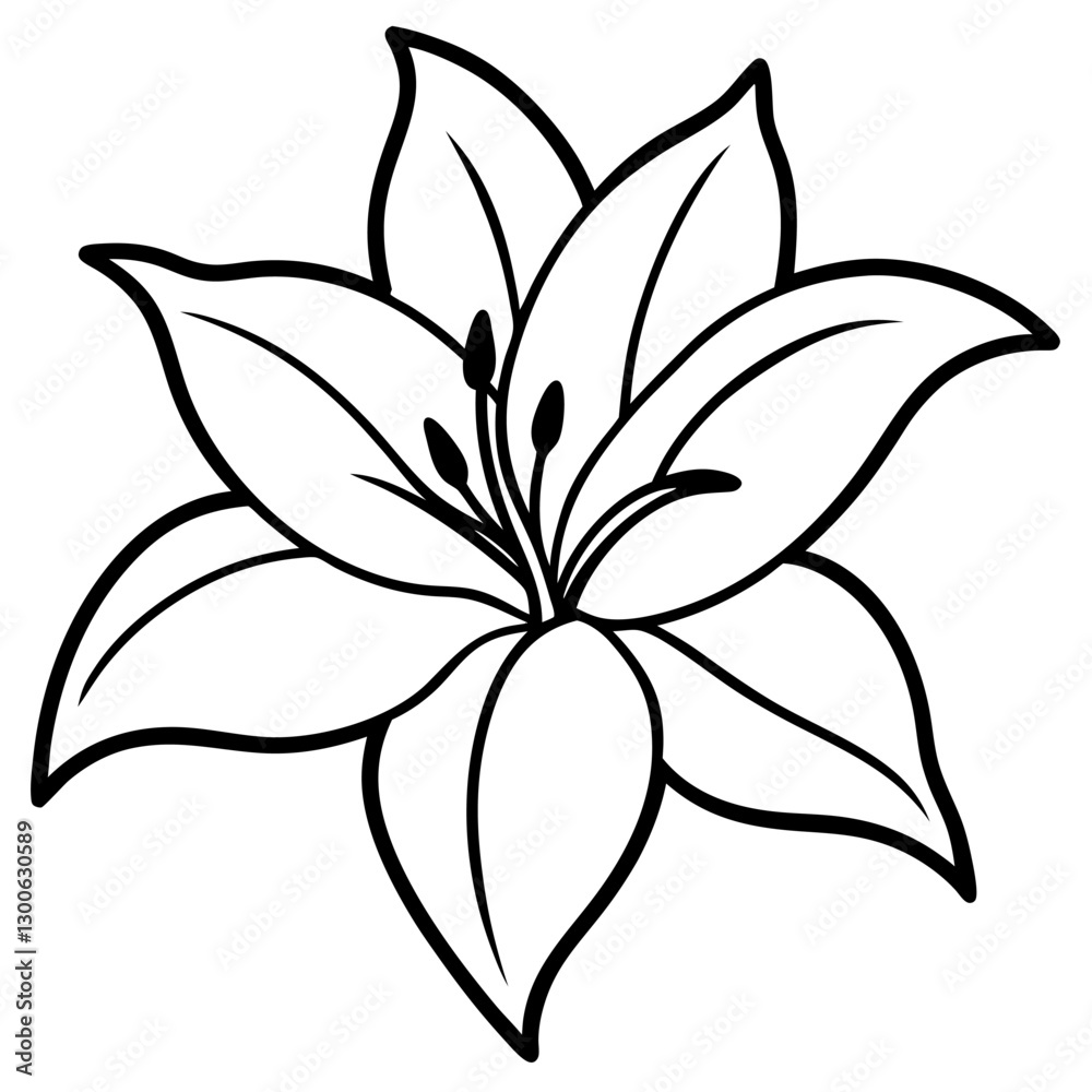 Fototapeta premium lirs flower vector white background