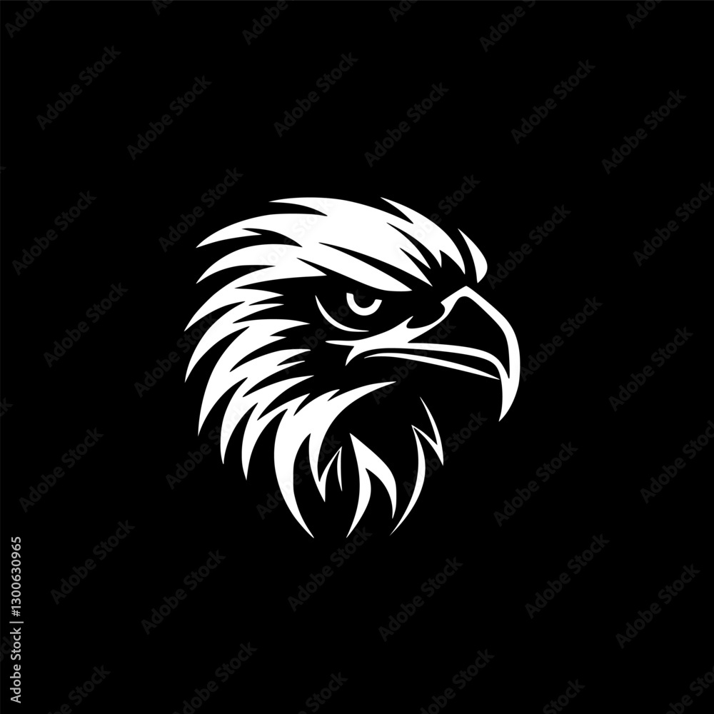 Eagle - Minimalist and Flat Logo - Vector illustration
