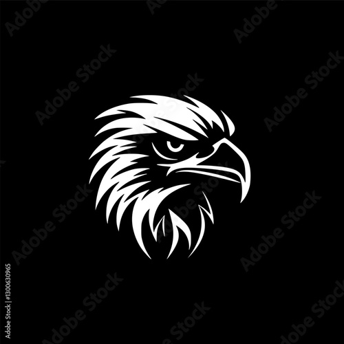 Eagle - Minimalist and Flat Logo - Vector illustration