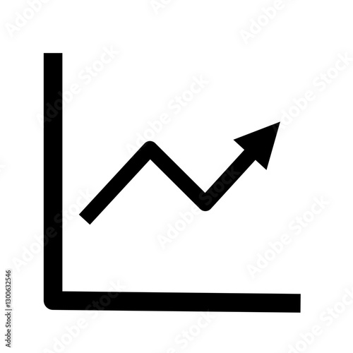 statistics, icon, growth – vector icon