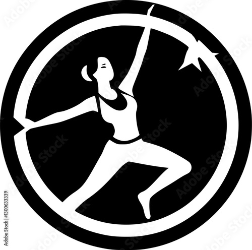 Gymnastics - High Quality Vector Logo - Vector illustration ideal for T-shirt graphic