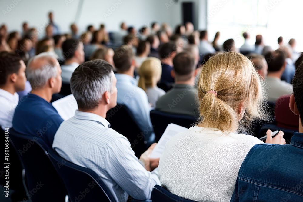 Audience in the lecture hall. Audience in the lecture hall.