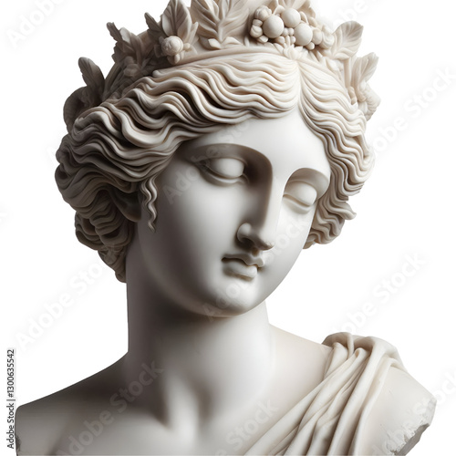 Gypsum copy of ancient statue Venus head 