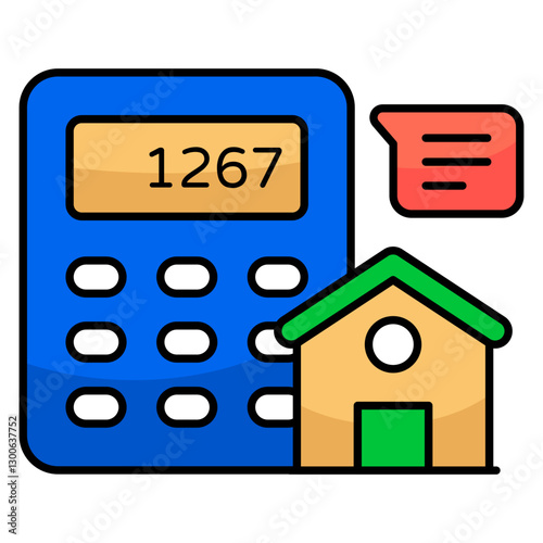 An icon design of property calculation