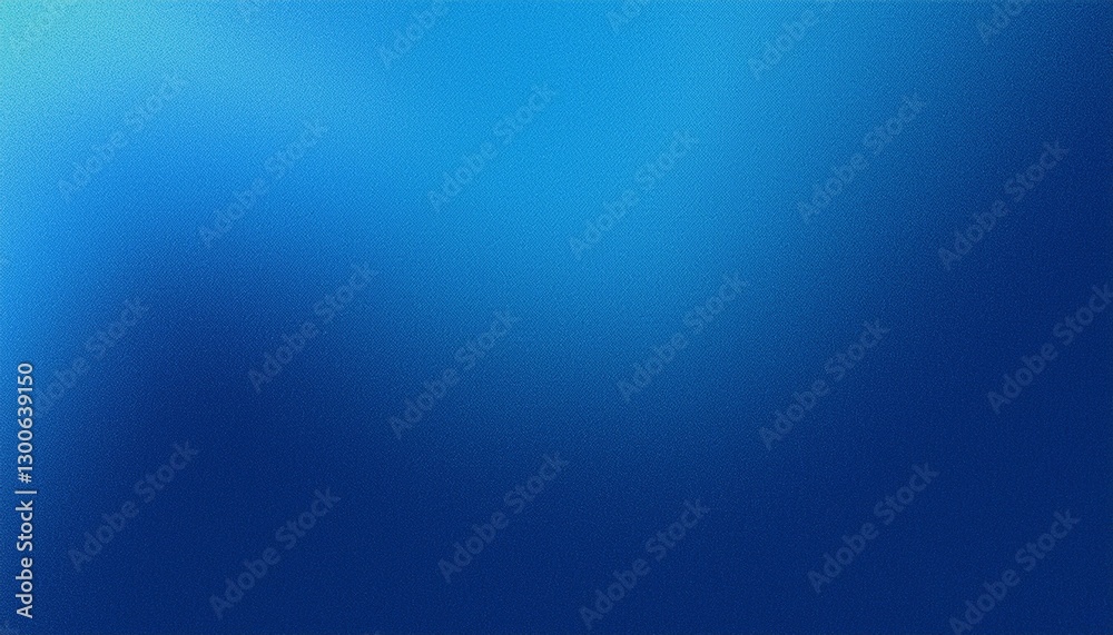 Obraz premium Blue grainy gradient background, smooth noise texture abstract banner poster header backdrop design