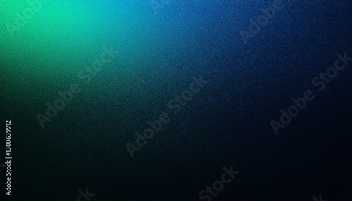Wallpaper Mural Blue green glowing grainy gradient on dark noise texture background black backdrop banner header poster copy space Torontodigital.ca