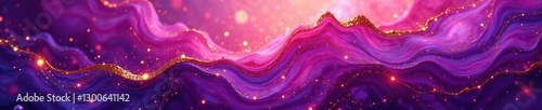Gradient of rich purple and gold marble colors on an abstract canvas, Gradient, Rich Hue