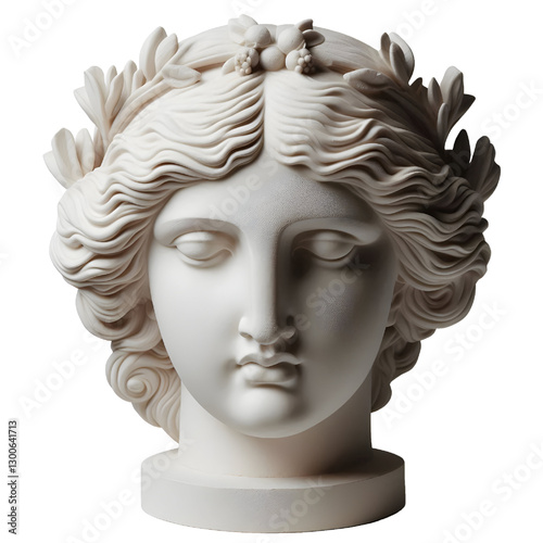 Gypsum copy of ancient statue Venus head 