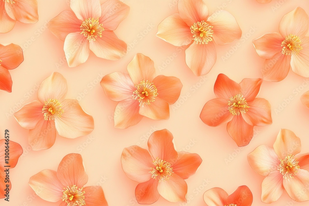 Delicate peach blossoms on a soft pastel background create a serene and calming atmosphere, perfect for spring and summer designs Delicate peach blossoms on a soft pastel background create a serene and calming atmosphere, perfect for spring and summer designs