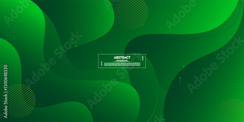 Abstract colored green background with liquid wave pattern. Trendy background concept. Vector Eps10