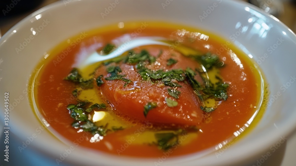 Aromatic Gazpacho with Fresh Basil and Olive Oil Aromatic Gazpacho with Fresh Basil and Olive Oil