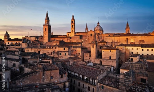 Panoramic View of Historic European City Center in 4K – Charming Old Town, Cobblestone Streets & Classic Architecture