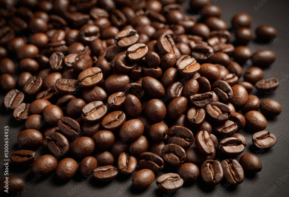 Obraz premium Angular view of coffee beans on the Indonesian table