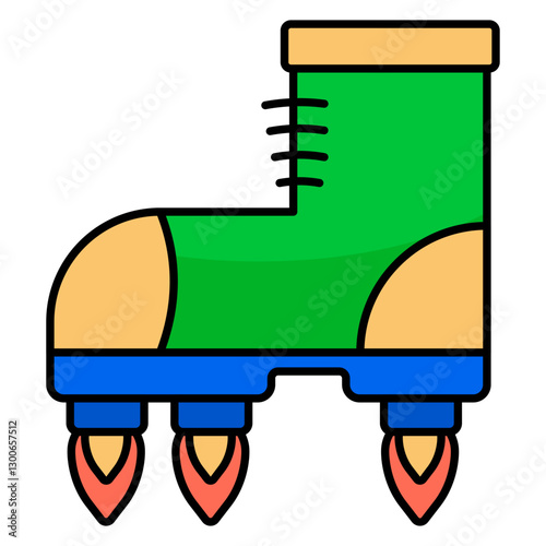 A beautiful design icon of flying shoe