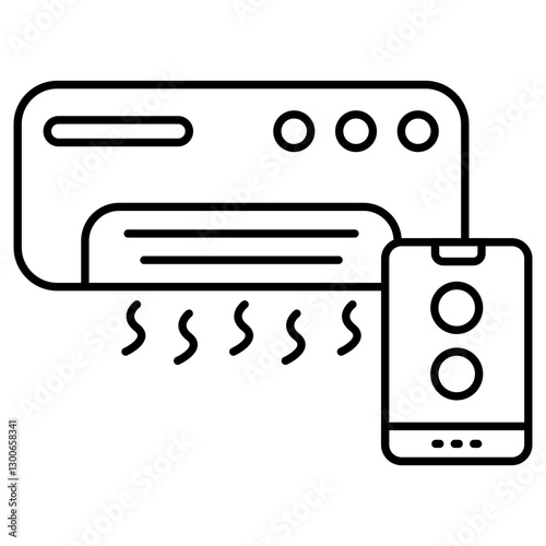 Perfect design icon of air conditioner