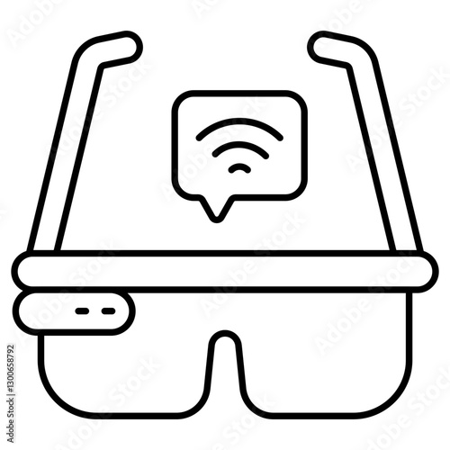 Premium download icon of smart glasses
