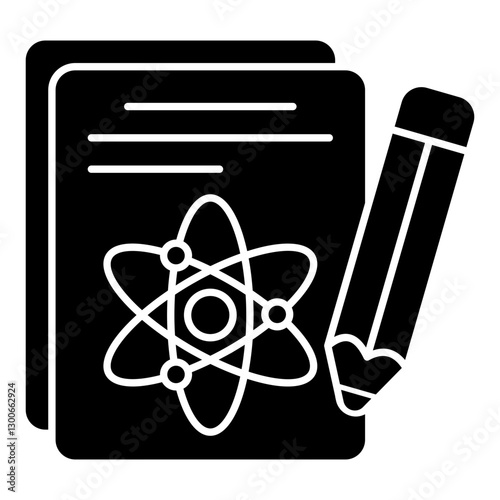 An icon design of paper writing