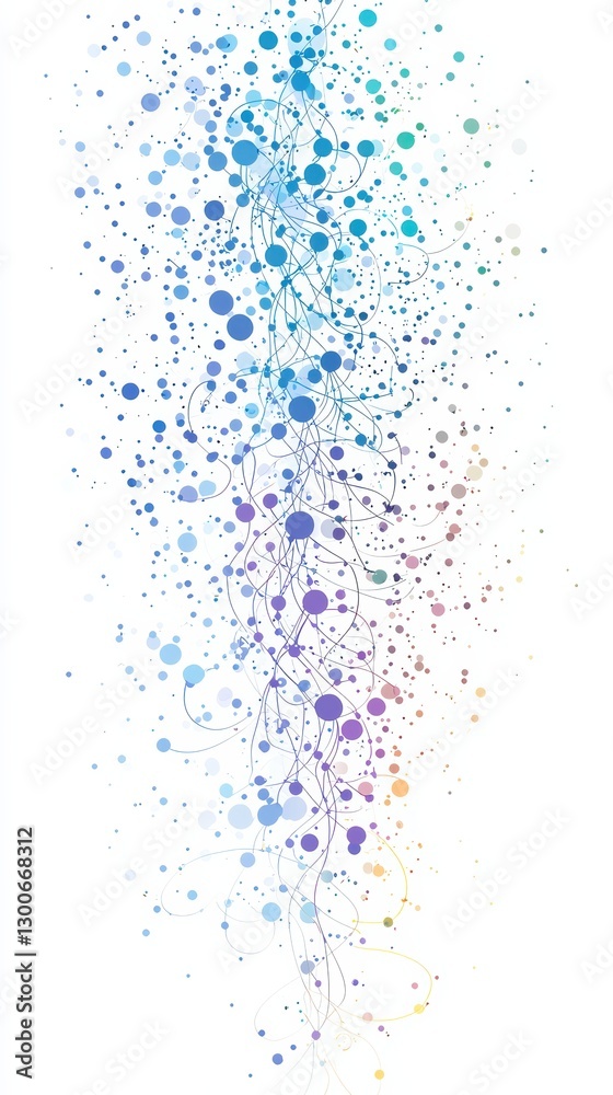 Obraz premium Futuristic machine learning logo with interconnected data nodes