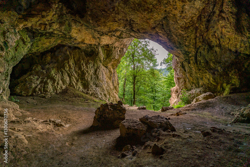 Cave exploration in Stiegelesfelsen nature park near Buchheim highlights Swabian Alb wonders photo