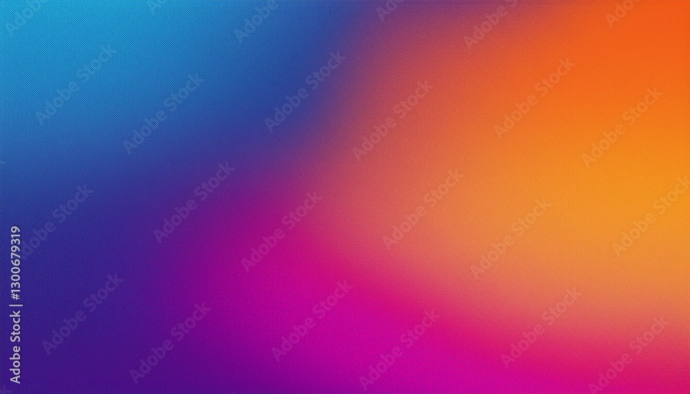 Obraz premium Purple orange blue pink grainy gradient background abstract poster design noise texture copy space