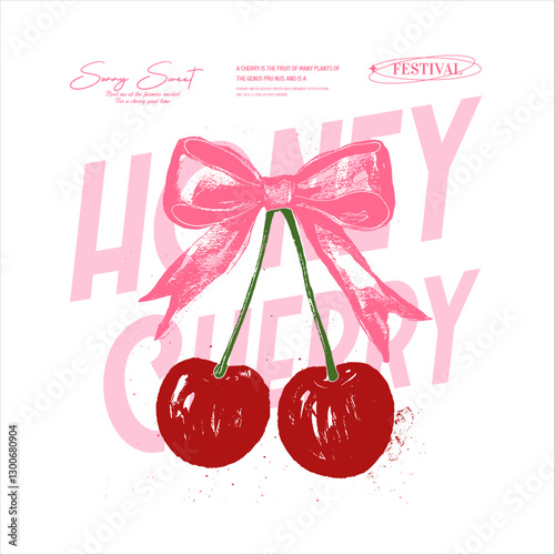 cherry cool slogan print for tee. funny cute t-shirt pattern.  food fashion slogan print, fashion graphic prints for cherries fruit,