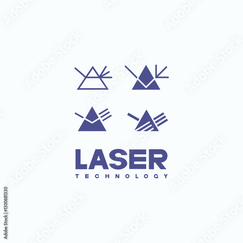 
An illustration consisting of a schematic image of a prism through which light passes. Optics and laser technology