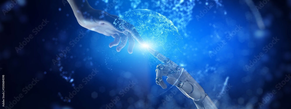 Human and AI Collaboration in Advanced Technology Concept. Human and AI Collaboration in Advanced Technology Concept.