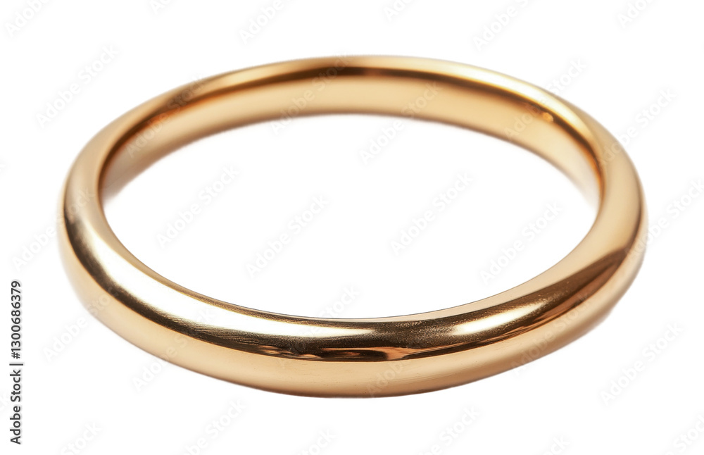 Elegant golden ring designed for special occasions and perfect for engagements or weddings in a classic style, cut out Elegant golden ring designed for special occasions and perfect for engagements or weddings in a classic style, cut out