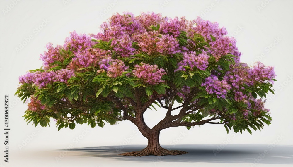 3d rendering of crepe myrtle tree isolated 3d rendering of crepe myrtle tree isolated