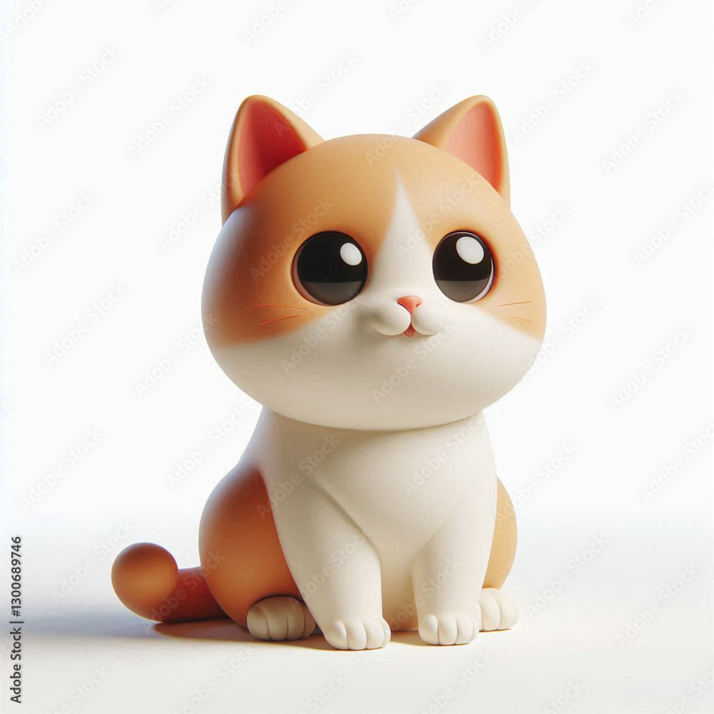 Ultra-Realistic 3D Animated Dog on a White Background Ultra-Realistic 3D Animated Dog on a White Background
