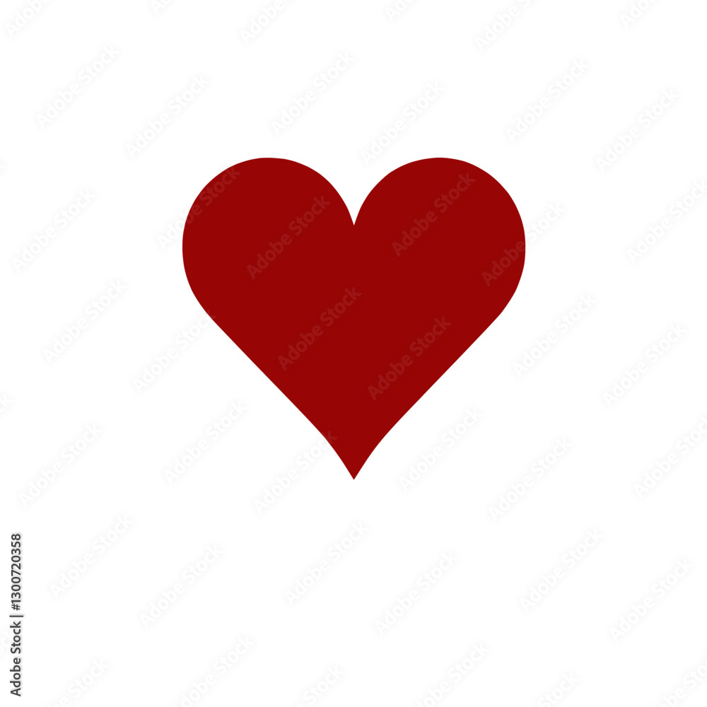 Simple heart icon representing love and affection in minimalist design style Simple heart icon representing love and affection in minimalist design style
