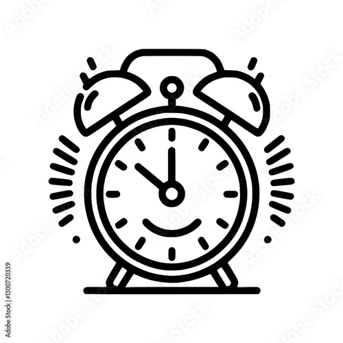 Alarm clock icon representing time management, scheduling, and awareness
