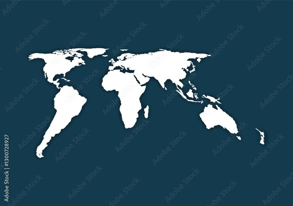 Fototapeta premium Futuristic electronic circuit technology concept, Vector illustration of world map on green background