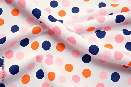 Seamless polka dots background. Polka dots pattern fabric by irascible in pink.  photo