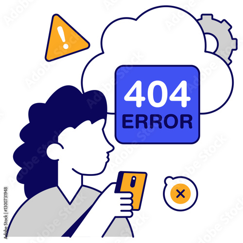 A creative design vector of error 404