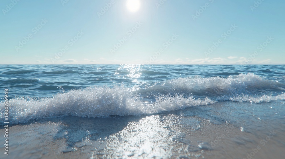 Obraz premium “Waves Kissing the Shore”