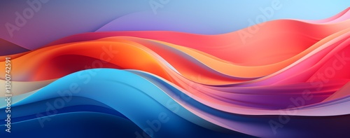 Abstract colorful background with waves. Colorful abstract background with multiple color wavy lines