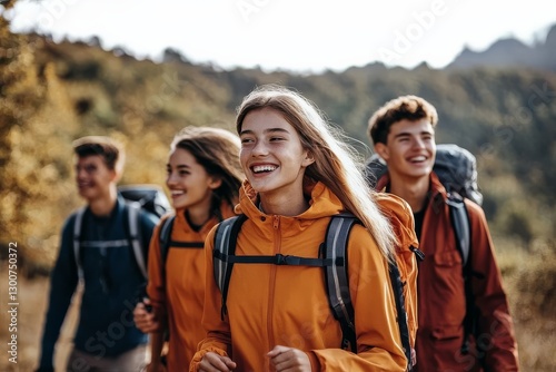 Friends embracing the beauty of nature through outdoor exploration. 