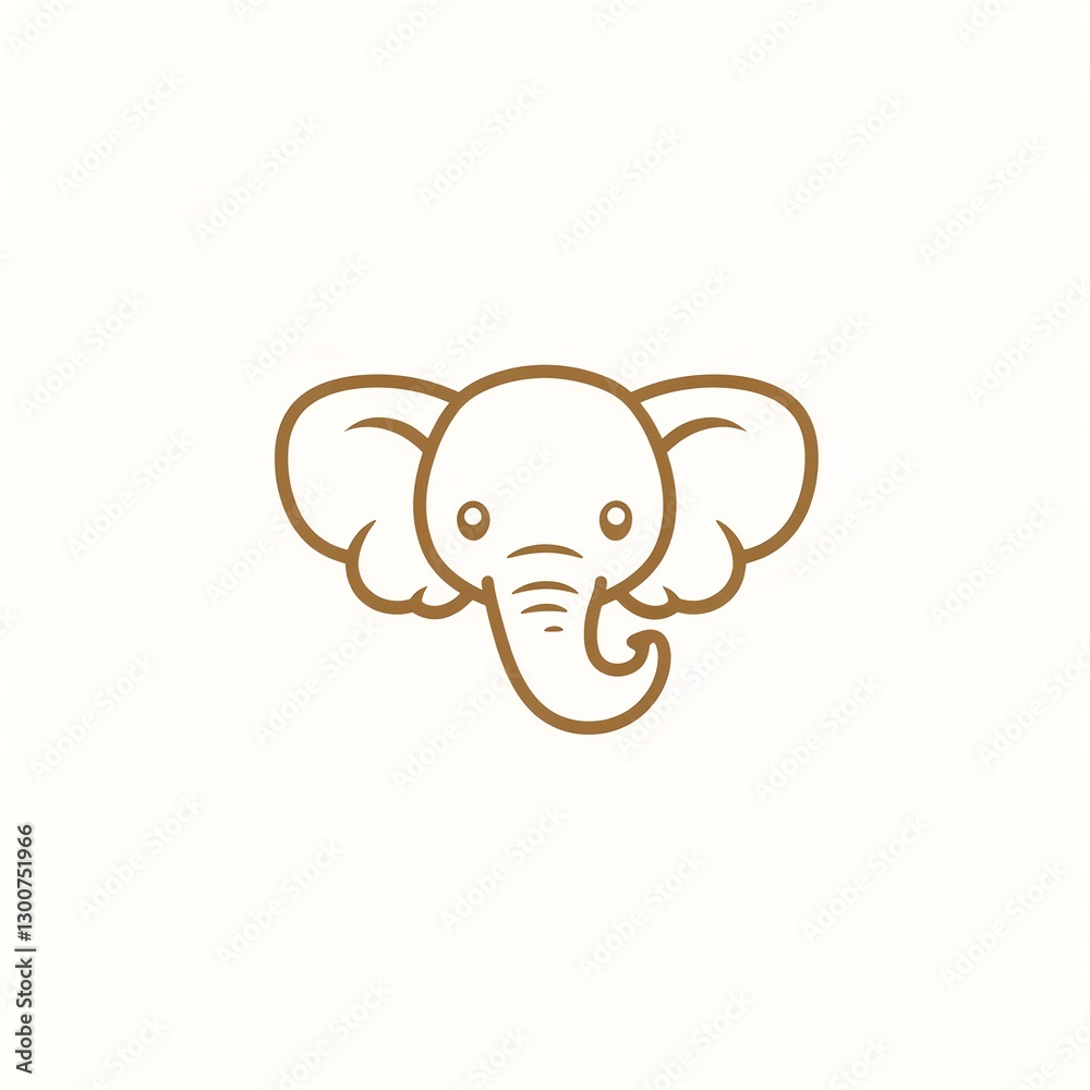 Adorable Minimalist Elephant Line Art Logo Design: Perfect for handmade gifts and charming branding! Adorable Minimalist Elephant Line Art Logo Design: Perfect for handmade gifts and charming branding!