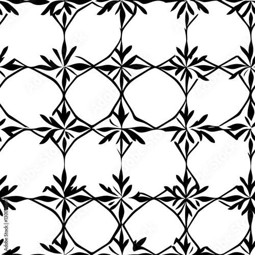 black and white seamless pattern