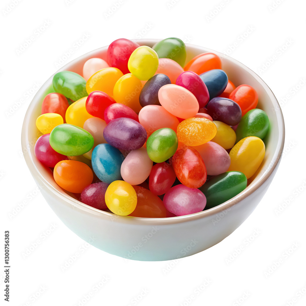 Delicious Jelly Beans Isolated on Transparent Background Delicious Jelly Beans Isolated on Transparent Background