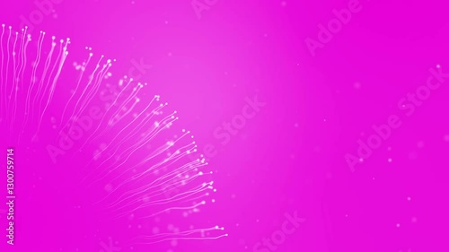 Abstract video on pink background for presentations, mockup