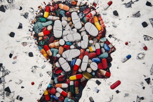 Visual Representation of Opioid Use Disorder Concept