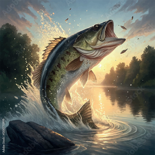 -a-large-mouth-bass-jumps-gracefully