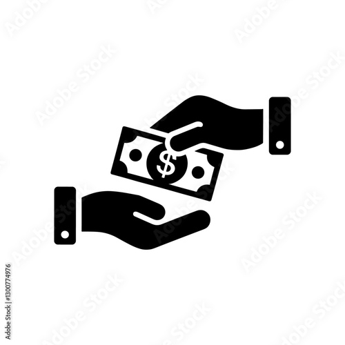 Exchanging money icon 