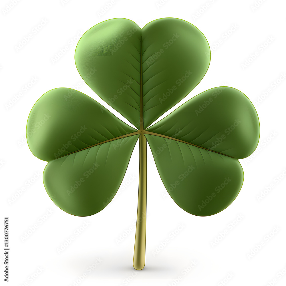 Realistic 3D Shamrock – St. Patrick’s Day Symbol Realistic 3D Shamrock – St. Patrick’s Day Symbol