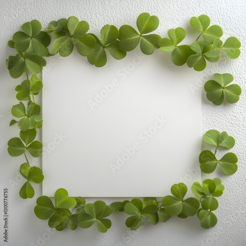 Shamrock Frame with Blank Space – St. Patrick’s Day Background