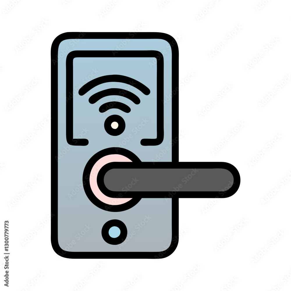 Smart lock with Wi Fi signal for secure access control Smart lock with Wi Fi signal for secure access control